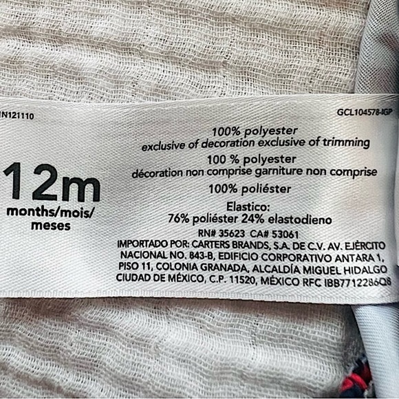 Carter’s Swim Shirt / Rash Guard & Swim Trunks Set, Size 12M - Picture 11 of 12